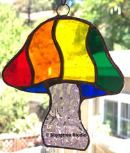 Load image into Gallery viewer, Mushroom Stained Glass Suncatcher (with variations)
