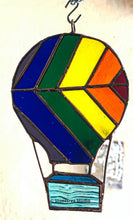 Load image into Gallery viewer, Hot Air Balloon Stained Glass Suncatcher (2 color options)
