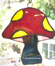 Load image into Gallery viewer, Mushroom Stained Glass Suncatcher (with variations)
