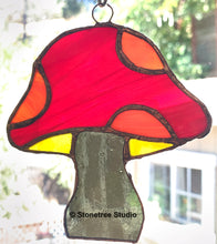 Load image into Gallery viewer, Mushroom Stained Glass Suncatcher (with variations)
