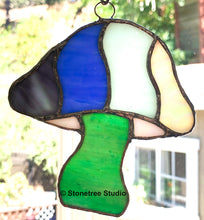 Load image into Gallery viewer, Mushroom Stained Glass Suncatcher (with variations)
