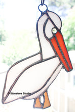 Load image into Gallery viewer, Pelican Stained Glass Suncatcher/Ornament
