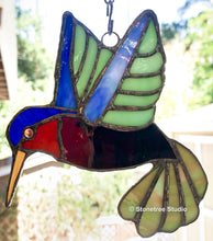 Load image into Gallery viewer, Small Hummingbird Suncatcher (with variations)
