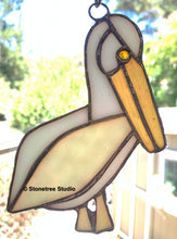 Load image into Gallery viewer, Pelican Stained Glass Suncatcher/Ornament
