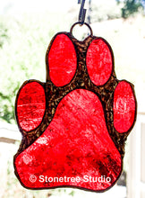 Load image into Gallery viewer, Dog Paw Suncatcher/Ornament (with variations)
