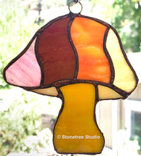 Load image into Gallery viewer, Mushroom Stained Glass Suncatcher (with variations)
