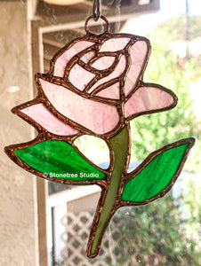 Classic Rose Suncatcher - 2 color variants