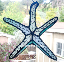 Load image into Gallery viewer, Starfish Stained Glass Suncatcher (with variations)
