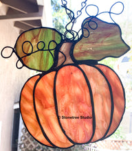 Load image into Gallery viewer, Leafy Pumpkin Suncatcher (3 variations)
