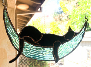 Cat and Moon Suncatcher