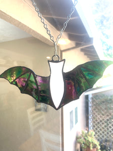 Bashful Bat Stained Glass Suncatcher (with variations)