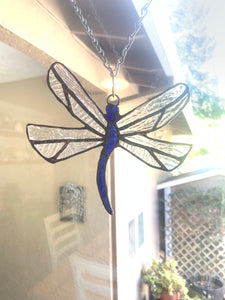 Dragonfly Stained Glass Suncatcher/Ornament (with variations)