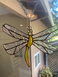 Dragonfly Stained Glass Suncatcher/Ornament (with variations)