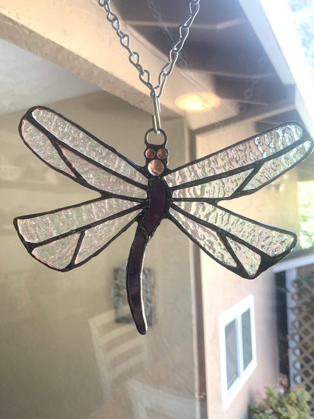 Dragonfly Stained Glass Suncatcher/Ornament (with variations)