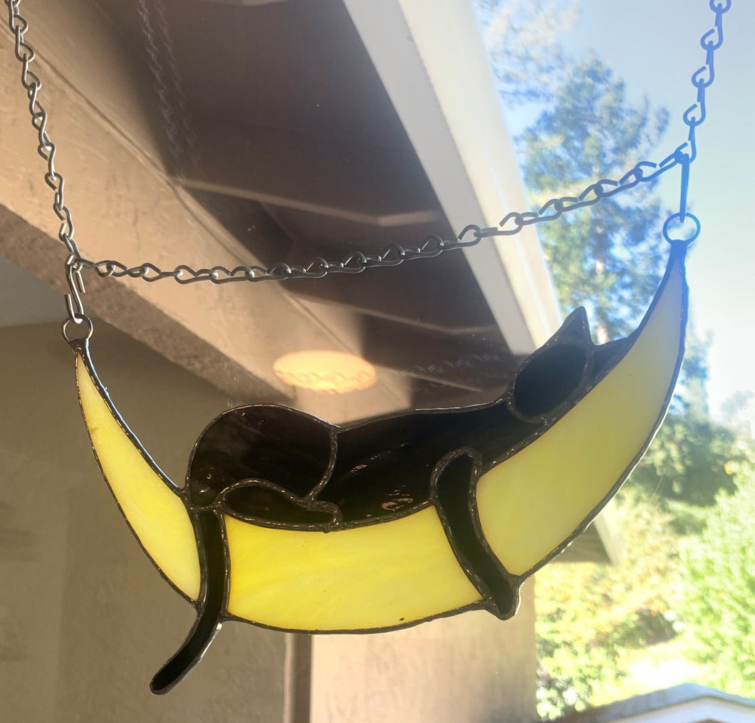 Cat and Moon Suncatcher (with variations)