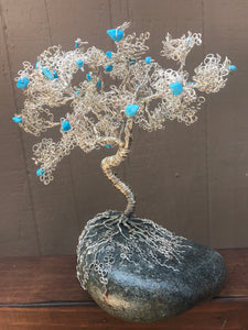 Crooked Tree with Turquoise Fruit